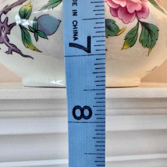 1950s James Kent Old Foley Chinese Rose Fine Porcelain Pitcher and Basin - Picture 15 of 16